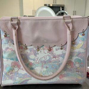 GENTLY USED TWIN STARS PURSE -- some seams showing/torn but doesnt affect purse